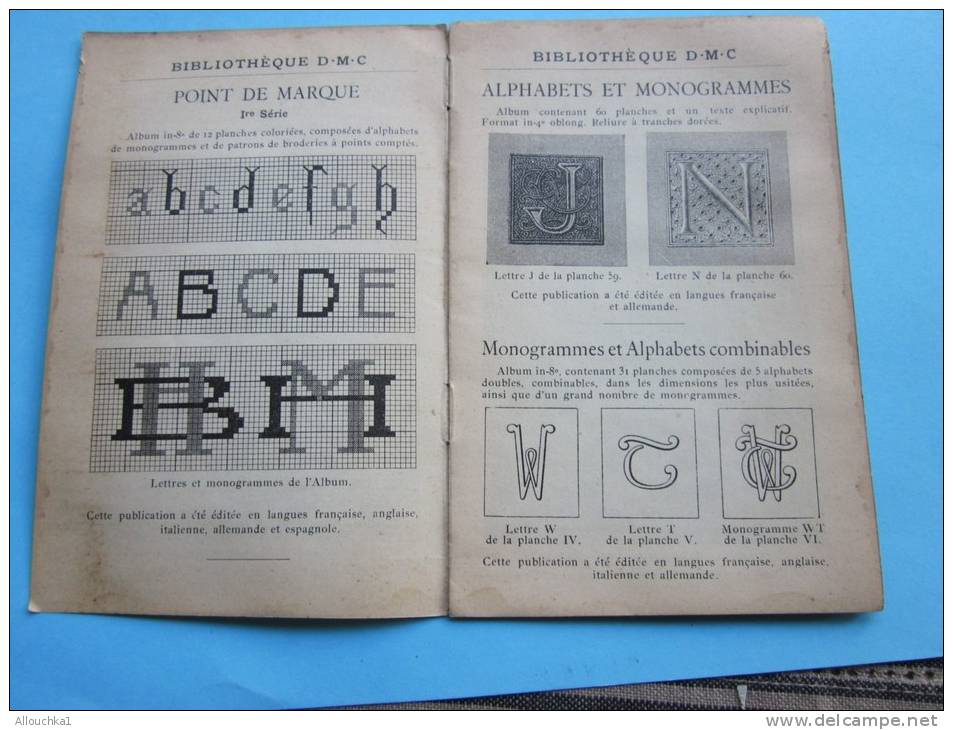 Point De Croix,alphabet Et Monogrammes,broderie Colbert,nouveaux Dessins-IVé Série Loisirs Créatifs:bibliothèque D.M.C. - Punto Croce