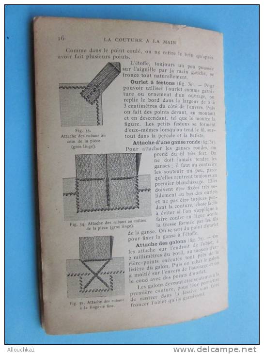 la couture à la main, planchera broderie au point plat sur velours,Loisirs créatifs:bibliothèque D.M.C.