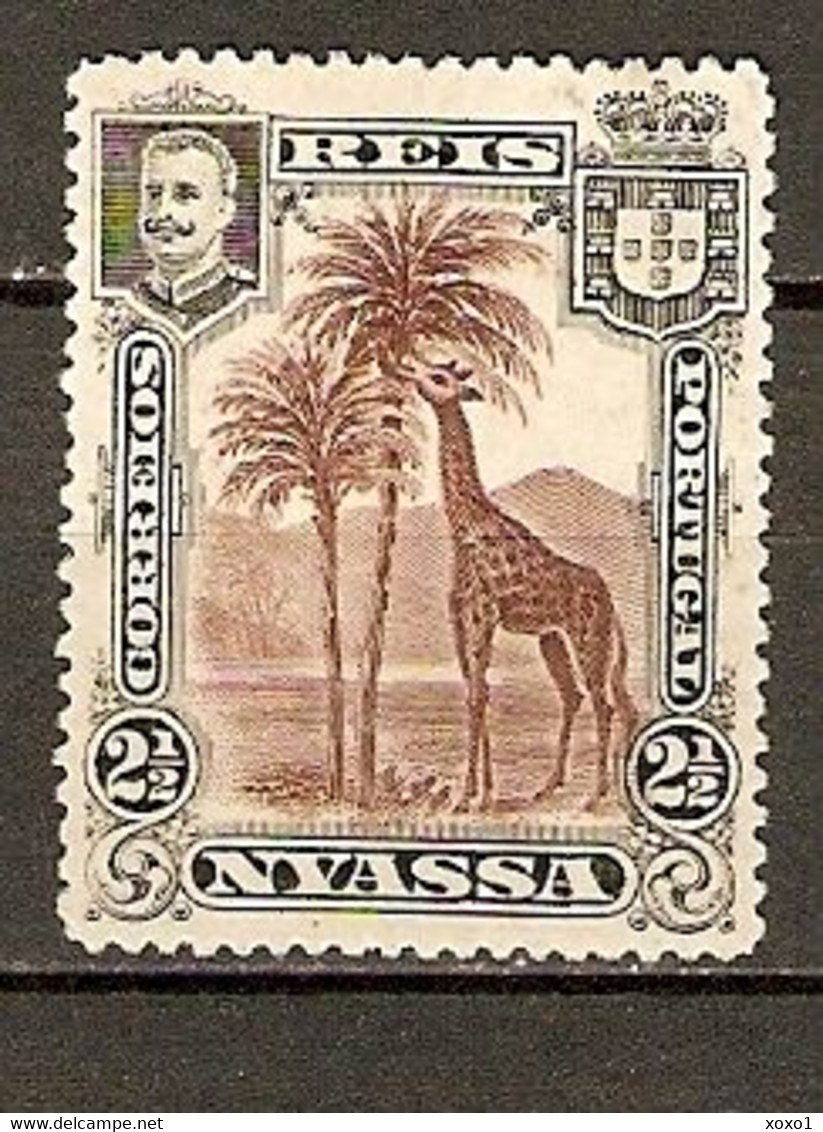 Nyassa Port. 1901  MiNr. 27 Fauna Giraffes 1v   Mint * 2,20 € - Giraffes