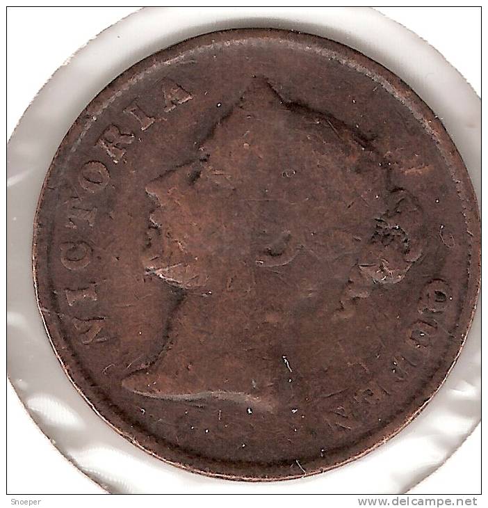 *Straits Settlements 1 Cent 1862  Km 6  Fr+ - Malaysie