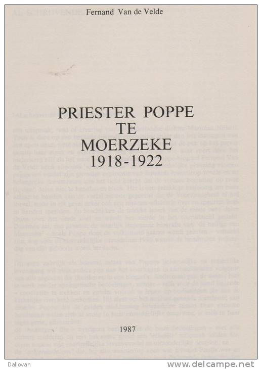 Van De Velde, Fernand , Priester Poppe Te Moerzeke (1918-1922) - Histoire