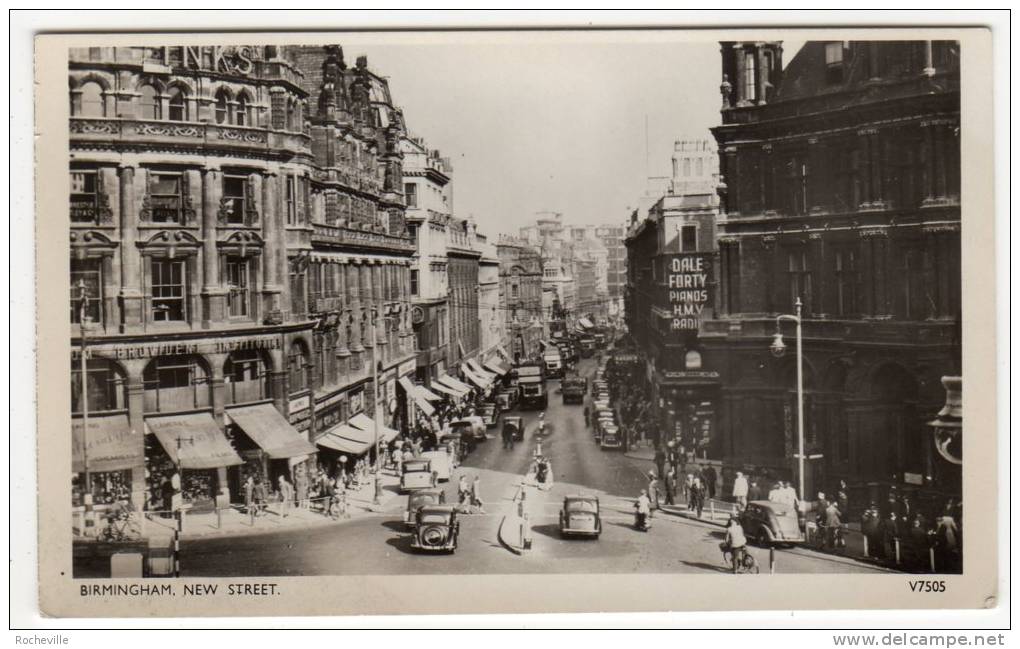 Angleterre- Birmingham, New Street, Automobiles, Animée- - Birmingham