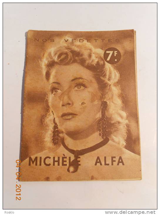 LIVRET   / NOS VEDETTES / MICHELE ALFA / BIOGRAPHIE EDITION 1944 - Zeitschriften