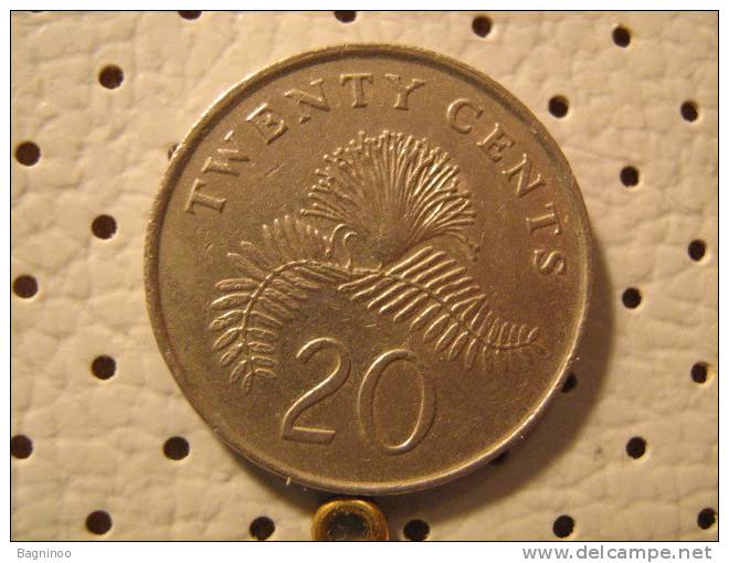 SINGAPORE 20 Cents 1986 - Singapore