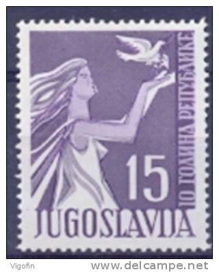 YU 1955-775 10A°REPUBLIK, YUGOSLAVIA, 1v, MNH - Neufs
