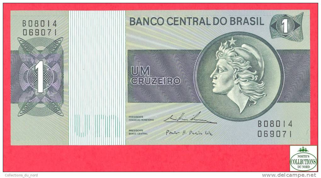 Brazil 1 Cruzeiro 1986 Uncirculated  Banknote / Brésil -  Billet - Papier Monnaie / Brasil - Brésil