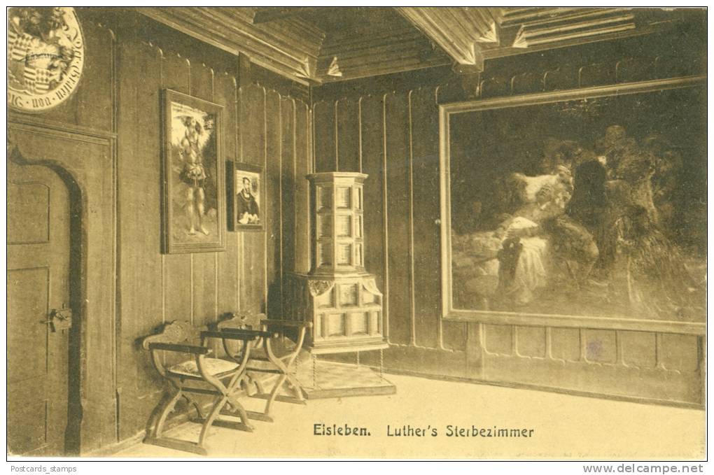 Eisleben, Luther`s Sterbezimmer, 1928 - Eisleben