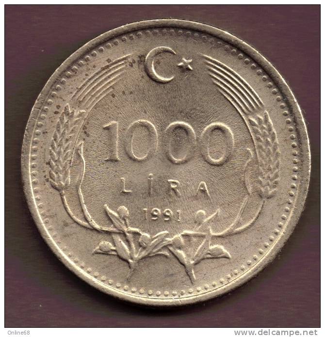 TURQUIE 1000 LIRA 1991 - Turchia