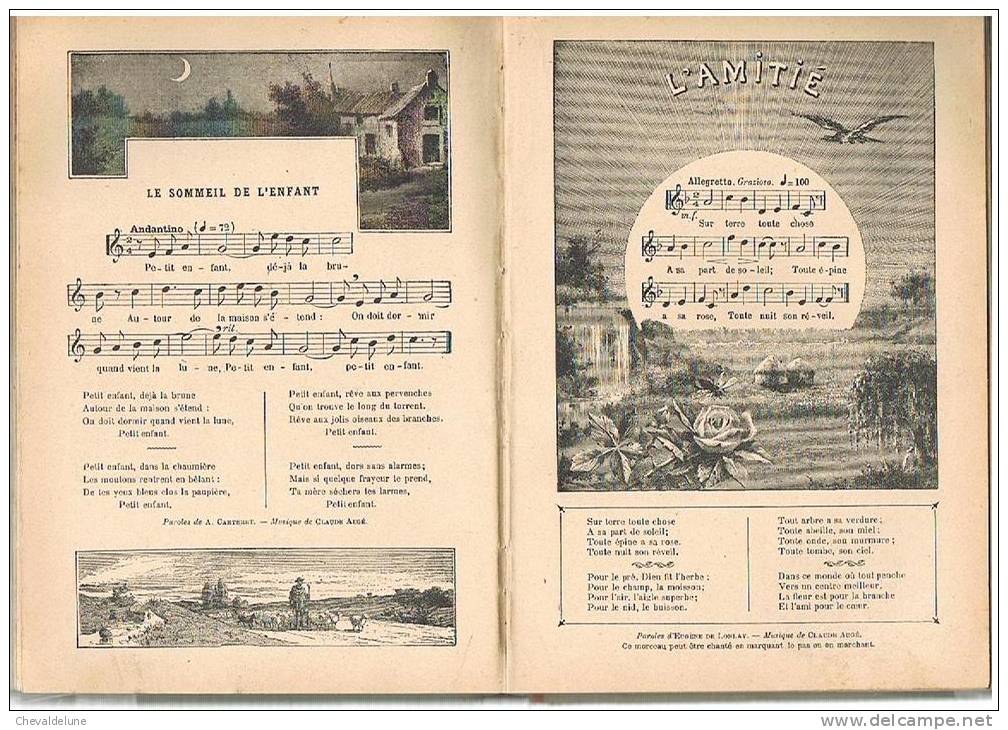 CLAUDE AUGE : LE LIVRE DE MUSIQUE (vers 1887) - Musik