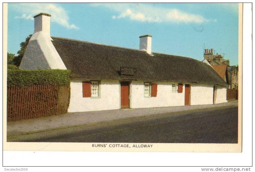 ZS28279 Alloway Burns Cottage Used Perfect Shape Back Scan At Request - Ayrshire