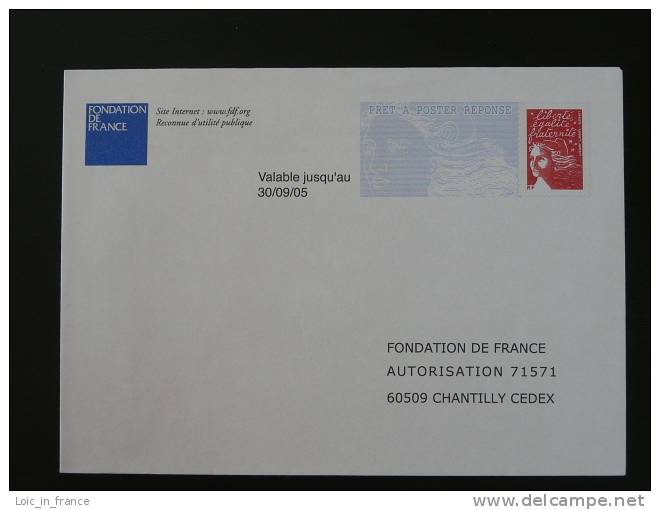 PAP Réponse "Luquet RF" Fondation De France 30/09/2005 Verso 0404638 Intérieur 27 28 29 /66/04 - Prêts-à-poster:Answer/Luquet