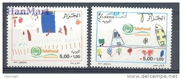 Algeria 2004 Mi 1436-1437 MNH - Help Of Children, Drawings, World Food Day, Fao - Other & Unclassified