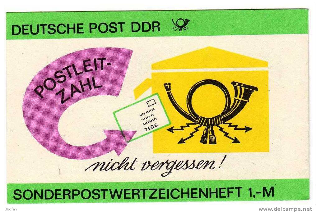 SMH 30 Blumen Auf Schmucktelegramm Der Post Ab 1986 DDR 10x 3067 Plus SMHD30 ** 7€ Booklet Of Germany - Unused Stamps