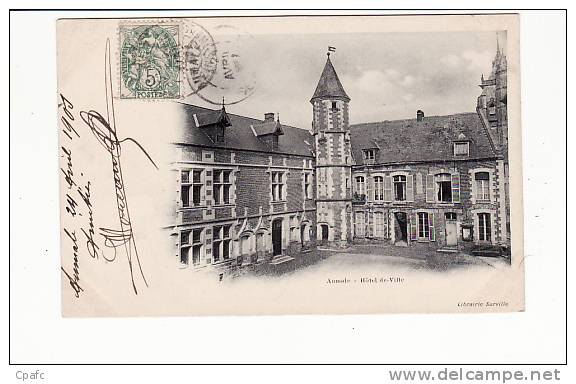 Carte Précurseur 1900 AUMALE / HOTEL DE VILLE - Aumale