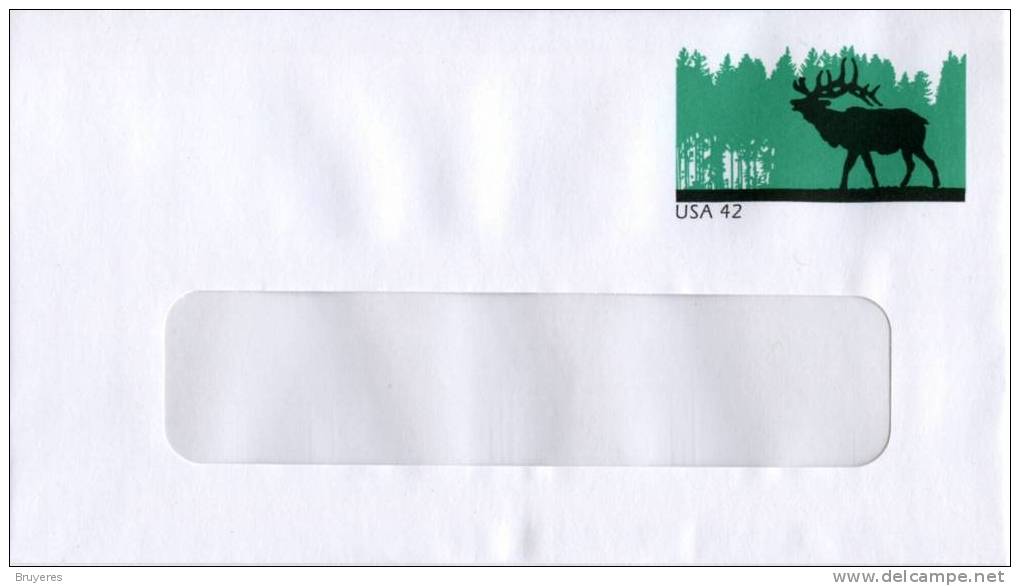 Entier Postal Sur Enveloppe Avec Fenêtre Et Timbre "Elan" - Format 92 X 166 Mm - 2001-10