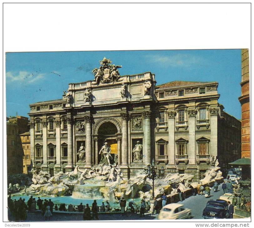 ZS29139 Italia Roma Fontana Di Trevi Used Perfect Shape Back Scan At Request - Fontana Di Trevi