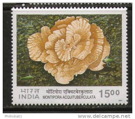 India 2001 Corals Of India 1v MNH Inde Indien - Marine Life