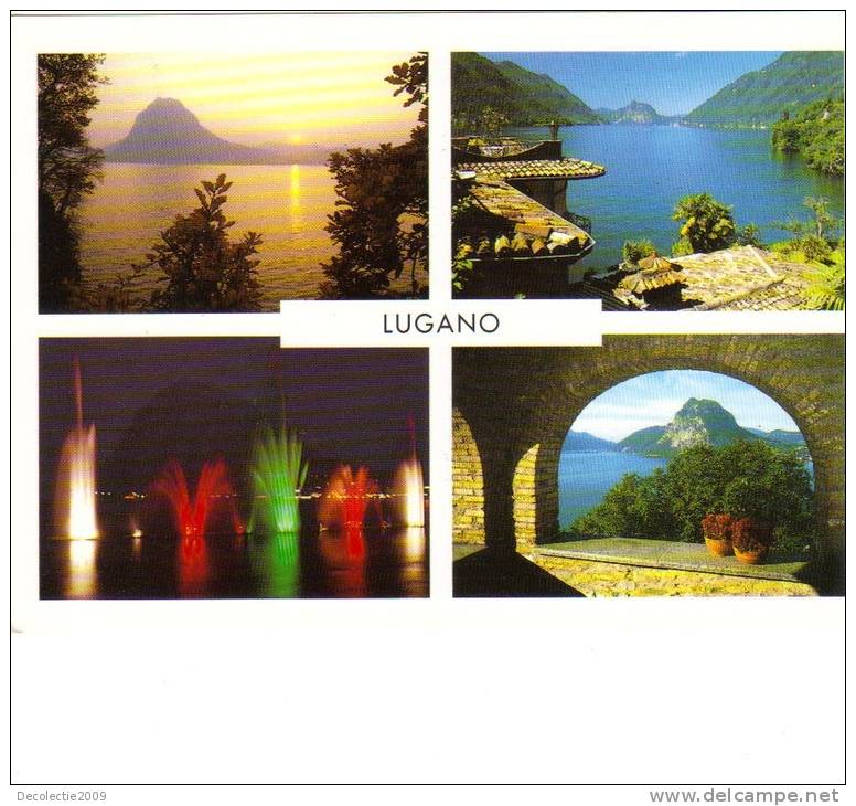 ZS28355 Switzerland Lugano Multiviews Not Used Perfect Shape Back Scan At Request - Lugano