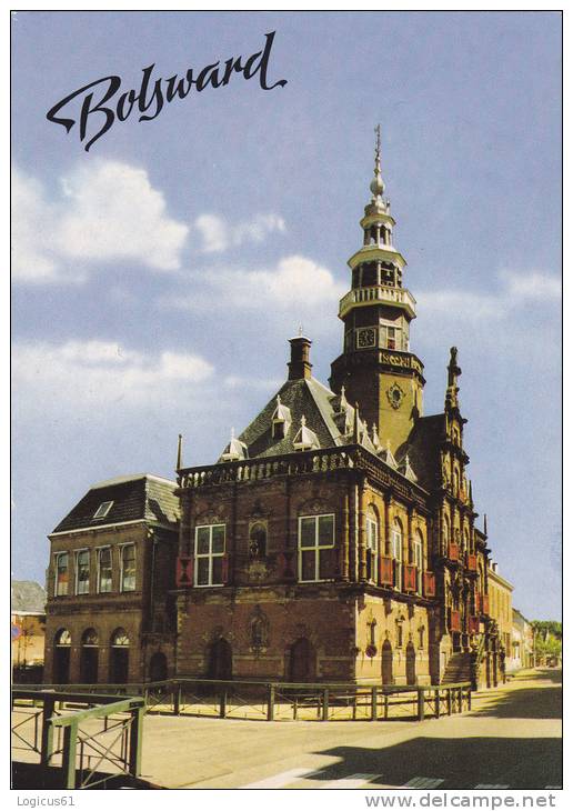 BOLSWARD CITY: THE TOWN HALL. HOTEL DE VILLE. POSTCARD, CARTE POSTALE,PERFECT SHAPE HOLLAND,HOLANDE - Bolsward