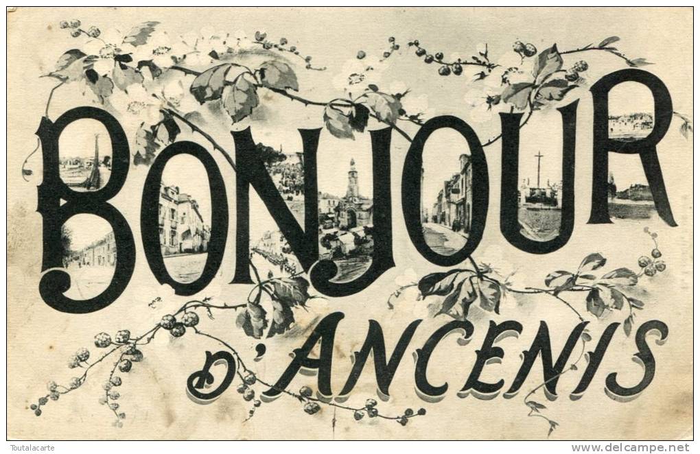 CPA 44 BONJOUR D ANCENIS 1914 - Ancenis