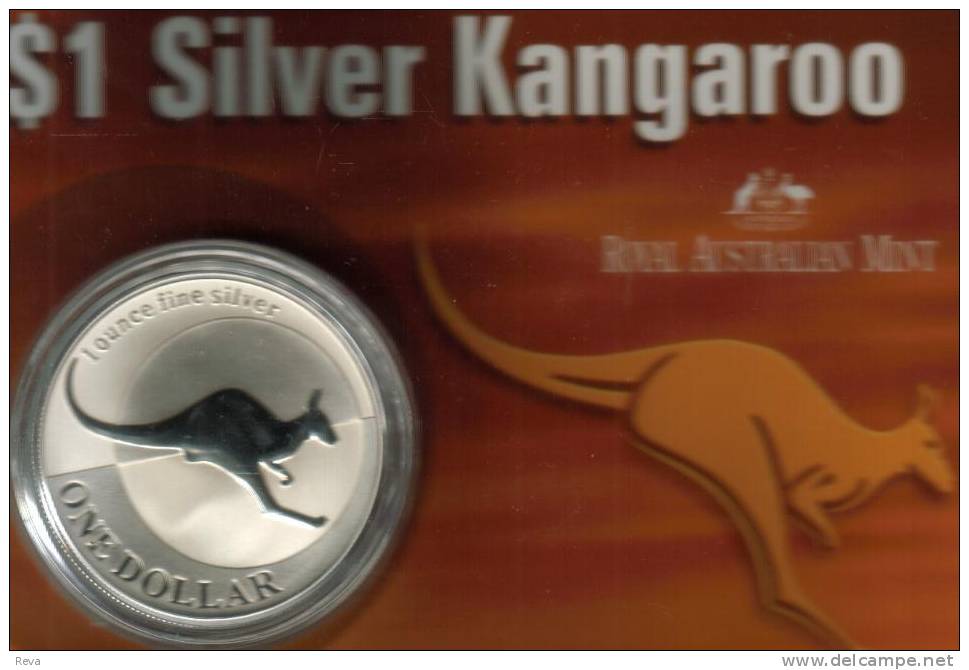 AUSTRALIA $1 KANGAROO ANIMAL FRONT QEII HEAD BACK 2004 PROOF GOLD PLATING  .999 SILVER  READ DESCRIPTION CAREFULLY !!! - Sonstige & Ohne Zuordnung