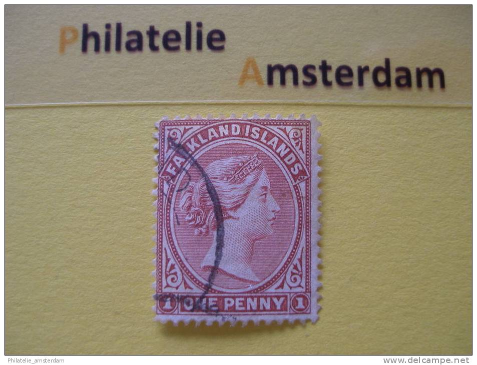 Falkland Islands 1891, VICTORIA, REVERSED WATERMARK, Mi 5 Xb, SG 11 X, Ø - Andere & Zonder Classificatie