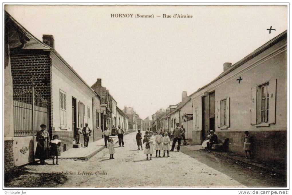 CPA Hornoy, Rue D'Airaine (pk4463) - Hornoy Le Bourg