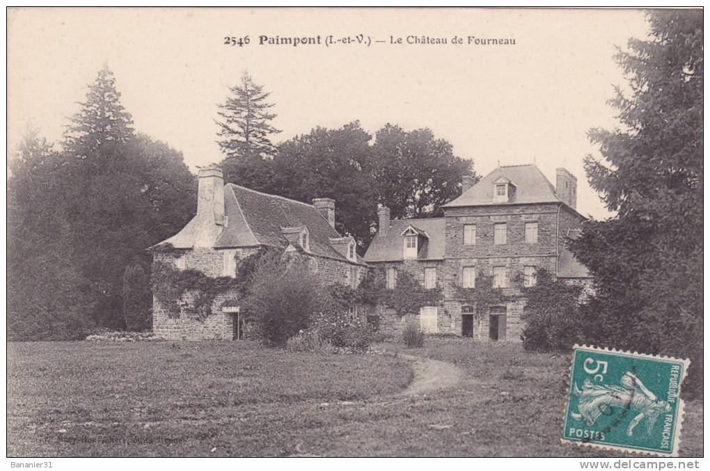 CPA 35 @ PAIMPONT @ Le Château De Fourneau @ - Paimpont