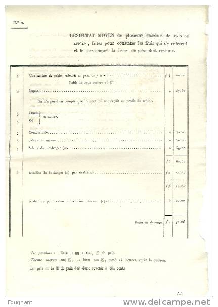 Belgique:Journal Officiel N°5 Du 25/01/1826 Concernant Les Boulangers.6 Pages. - Wetten & Decreten