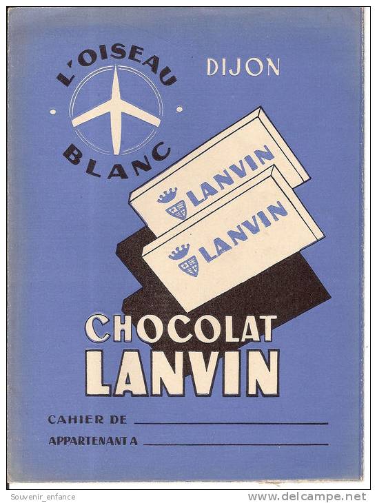 Protège Cahier Chocolat Lanvin  Dijon 21 Côte D' Or - Protège-cahiers