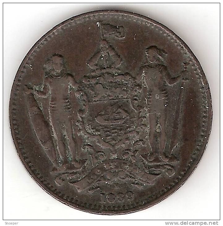 *britisch North Borneo 1 Cent 1889 H  Km 2  Vf - Malasia