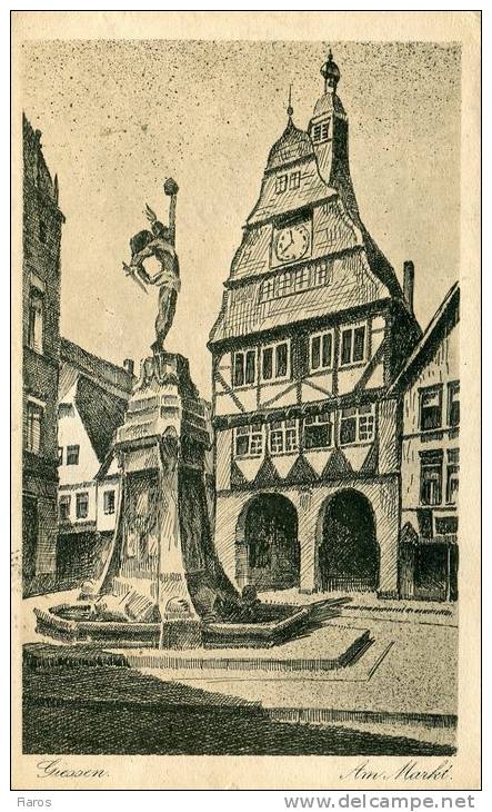 Giessen. Am Markt. (stamps Removed) - Giessen