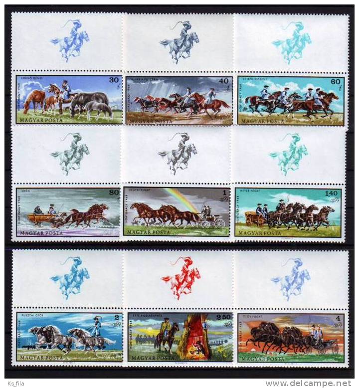 HUNGARY - 1968. Horse-breeding On The Hortobágy (segmental) - MNH - Unused Stamps