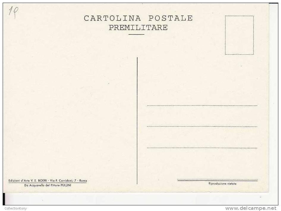 Cartolina Postale Premilitare - P. Pullini - Formato Grande - Non Viaggiata - Guerre 1939-45