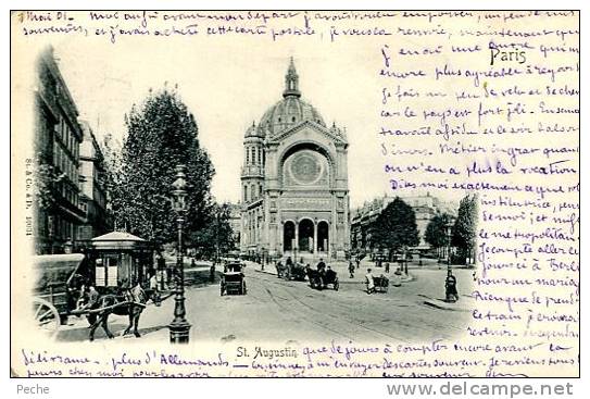 N°18435 -cpa Paris- St Augustin- - Arrondissement: 19