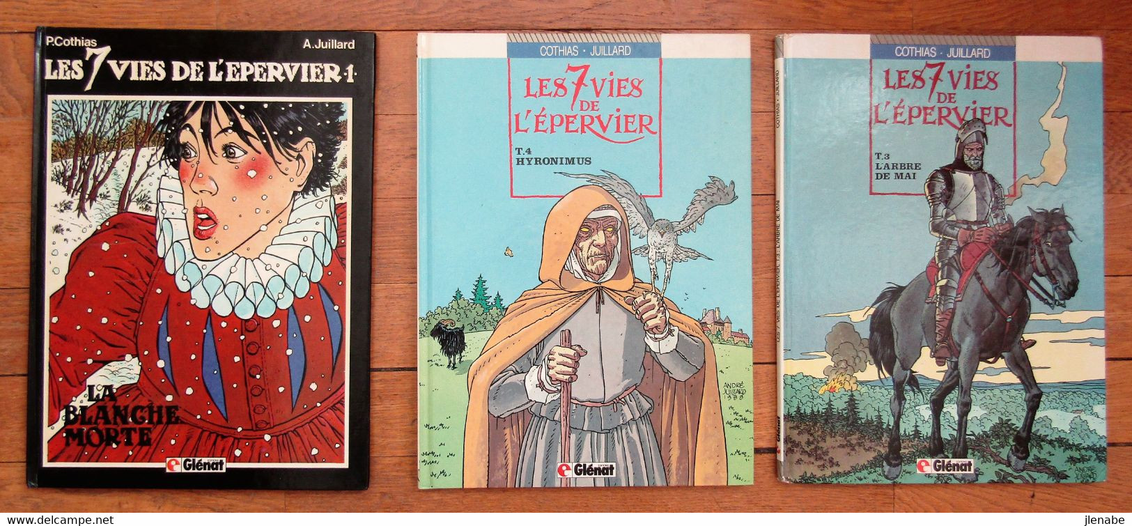 JUILLARD " LES 7 VIES DE L'EPERVIER " Lot Tomes 1 Réédit + 3 & 4 EO - Sept Vies De L'Epervier, Les