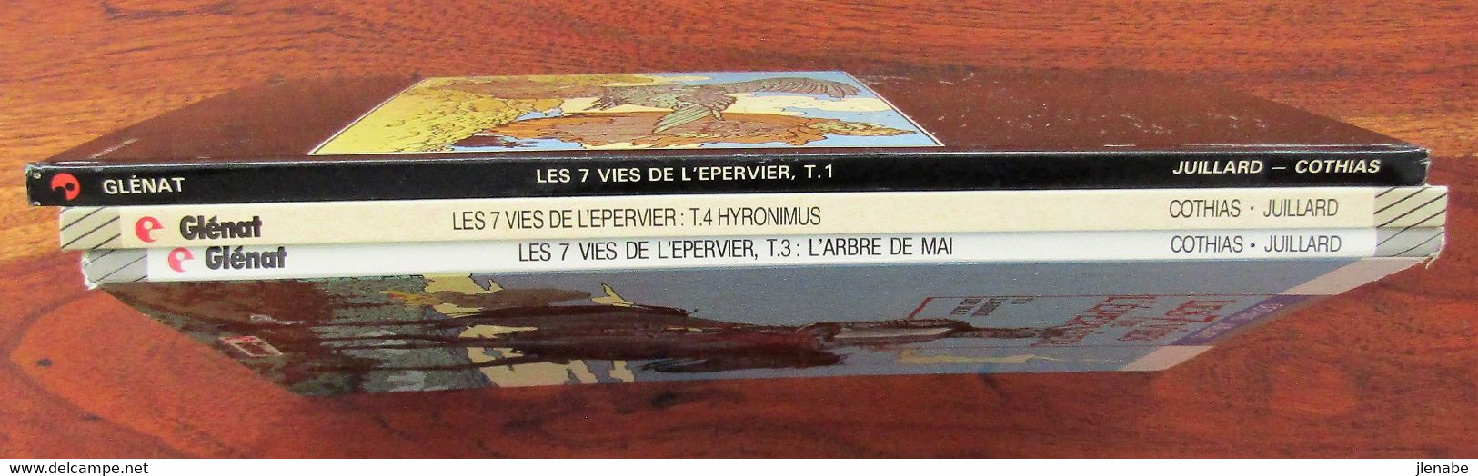 JUILLARD " LES 7 VIES DE L'EPERVIER " Lot Tomes 1 Réédit + 3 & 4 EO - Sept Vies De L'Epervier, Les