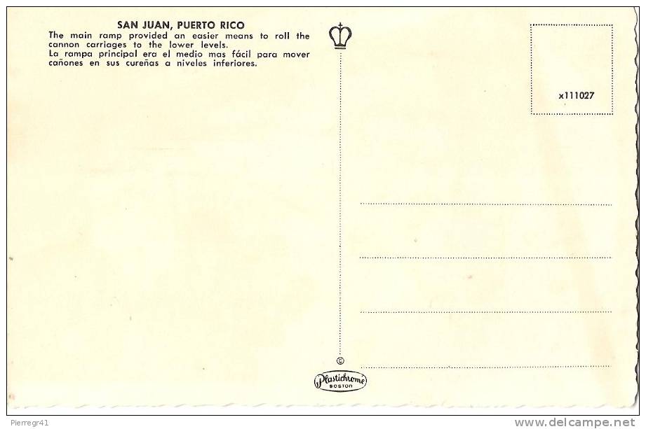 CPA-1955-PUERTO-RICO-SAN JUAN-FORTIN-SANTA- BARBARA BATTERY-EL MORO-TBE-RARE - Puerto Rico