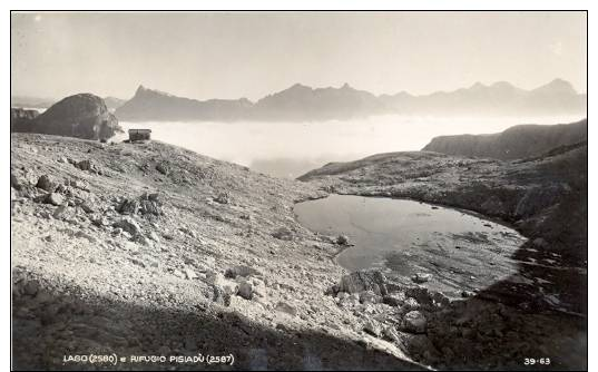 Cartolina Postale Lago E Rifugio Pisiadù - Bolzano