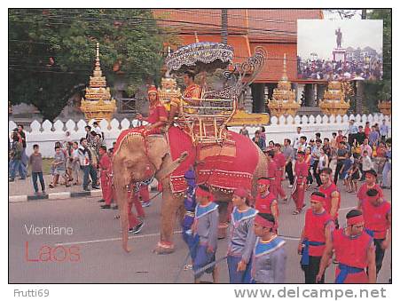 LAOS - AK 107365 Vientiane - The Celebration Parade Of King Fa Ngum The Great - Laos