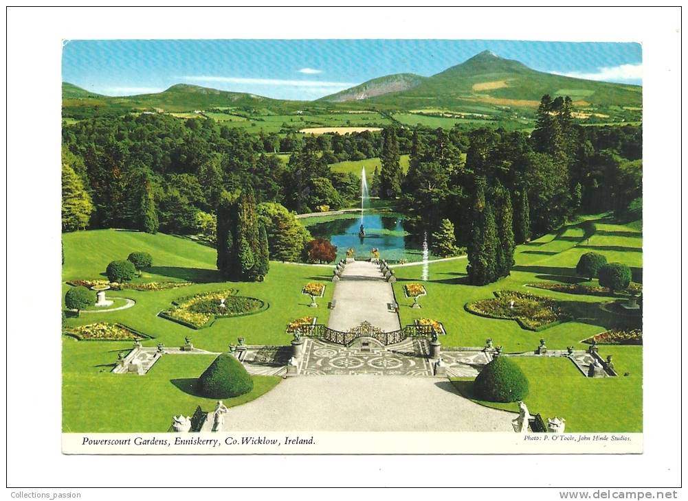 Cp, Irlande, Enniskerry, Powerscourt Gardens, Voyagée 1989 - Other & Unclassified