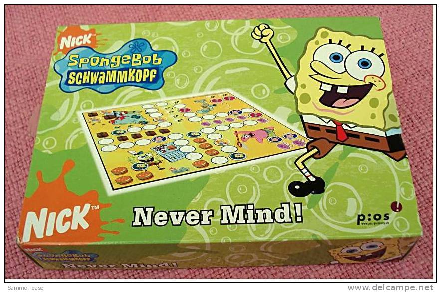 Spongebob Schwammkopf Spiel  "NEVER MIND!"  ( Mensch ärgere Dich Nicht ) - Denk- Und Knobelspiele