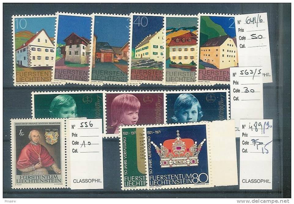 Lotpm - Liechtenstein - Lot De Timbres Neufs ** - Collections
