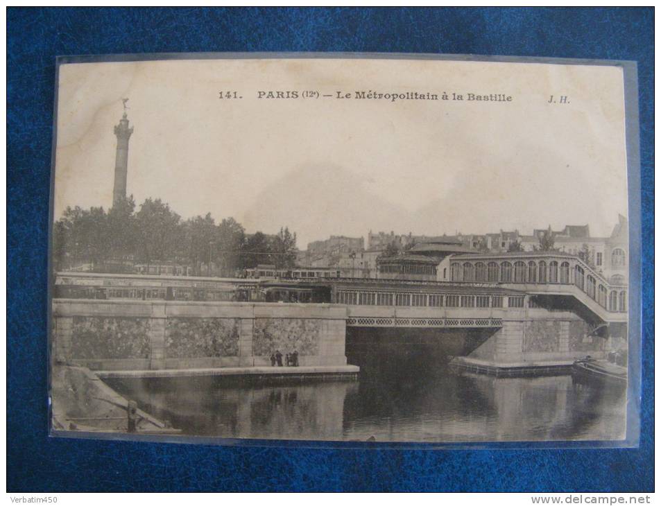 CP ..PARIS..LE METROPOLITAIN A PARIS....1907...ATTENTION CP A RECOLLEE.. - Autres & Non Classés