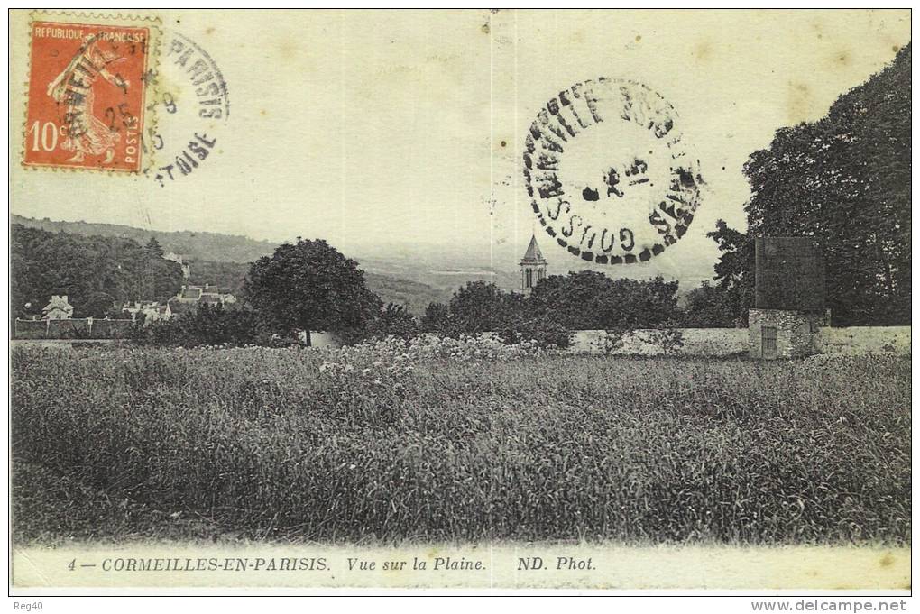 D95 - CORMEILLES EN PARISIS  -  Vue Sur La Plaine - Cormeilles En Parisis