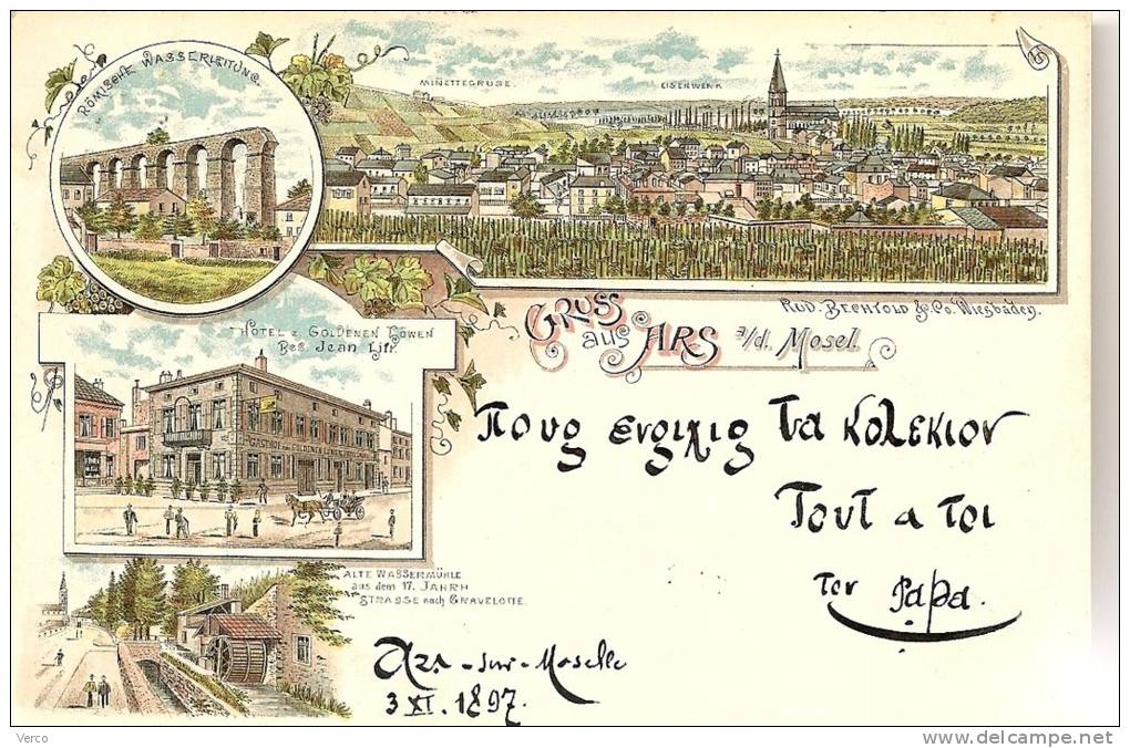 Carte Postale Ancienne De ARS SUR MOSELLE - Ars Sur Moselle