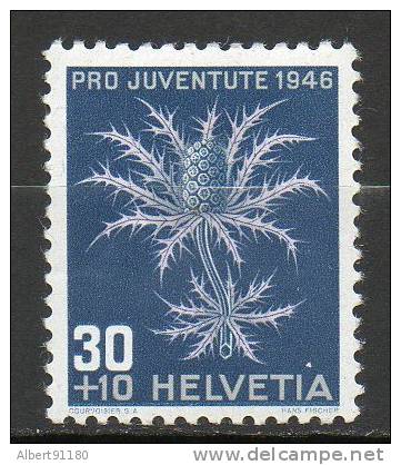 SUISSE   30c+10c Bleu Foncé Rose   1946 N°436 - Unused Stamps
