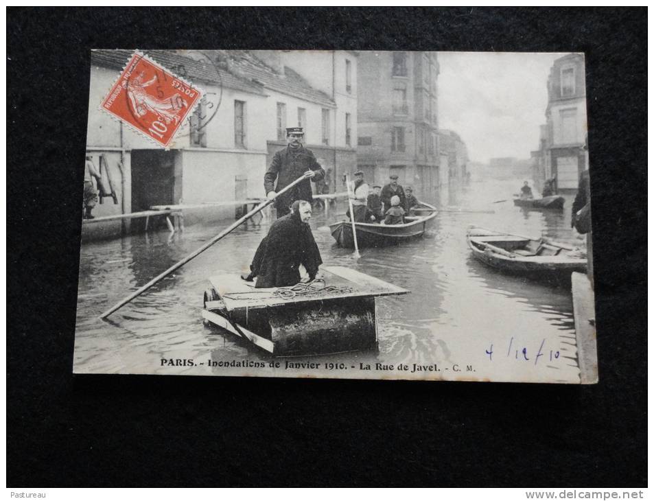 Paris 15 ème : Janvier 1910.  Rue De  Javel. Crue De La Seine. - Paris (15)