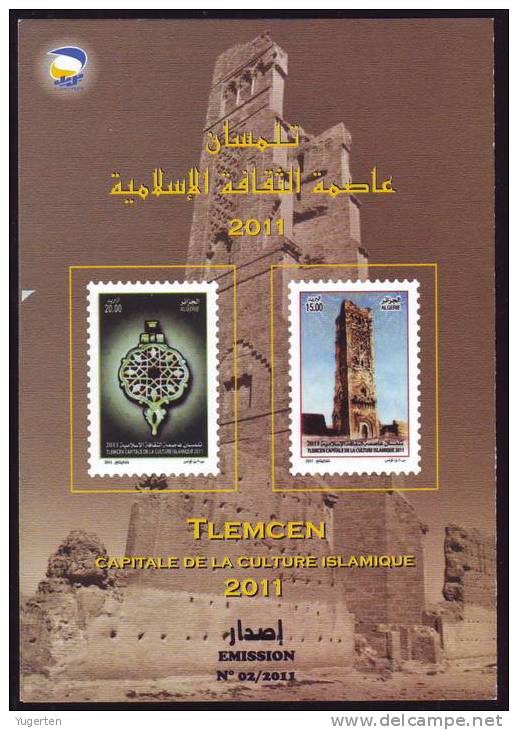 ALGERIE ALGERIA ALGERIEN - 2011 - Document Officiel - Tlemcen, Capitale De La Culture Islamique - Islam