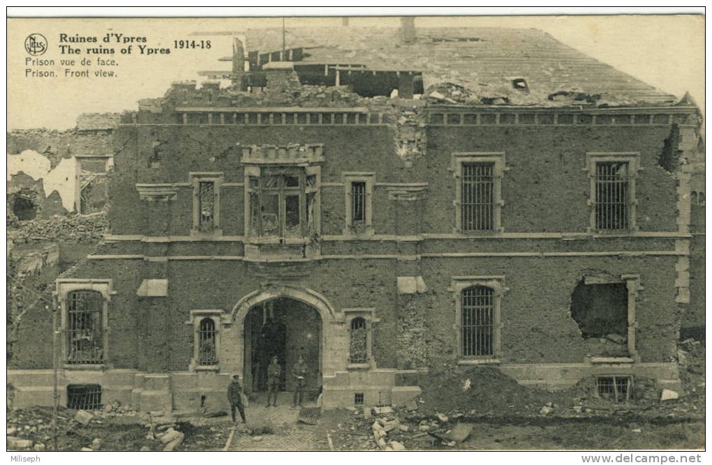 YPRES - Ruines 1914 - 1918 - Prison Vue De Face - IEPER    (2264) - Ieper